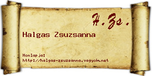 Halgas Zsuzsanna névjegykártya