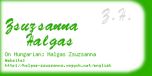 zsuzsanna halgas business card